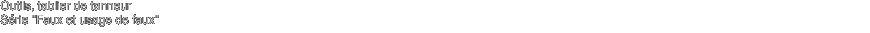 Outils, tablier de tanneur 